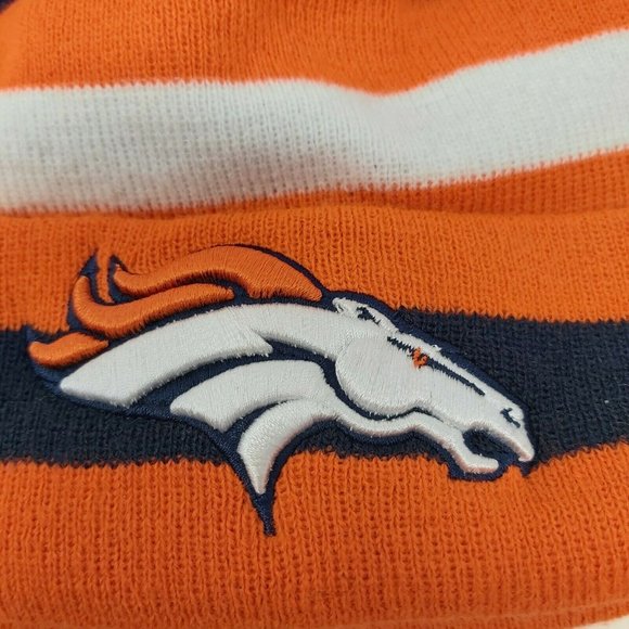 Denver Broncos Cuffed Beanie Knit Winter Cap Hat NFL Authentic - Picture 2 of 10
